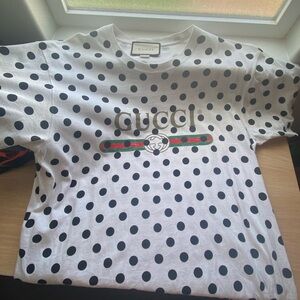 Gucci 2020 White Polka Dot Men's Shirt